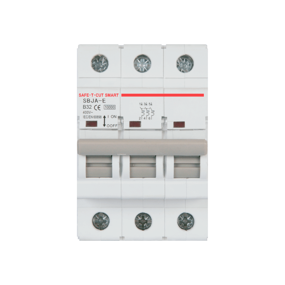 เซอร์กิตเบรกเกอร์ 32 แอมป์ 3 โพล 10KA เซฟ-ที-คัท สมาร์ท รุ่น EU